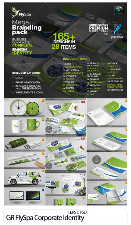 GraphicRiver FlySpa Corporate Identity Mega Branding Pack