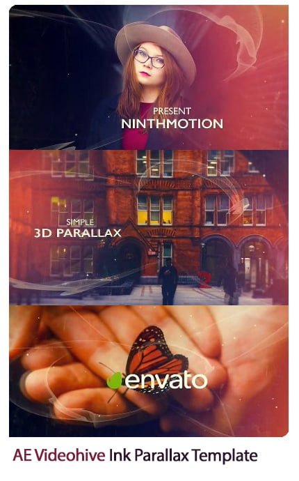 Ink Parallax After Effect Template