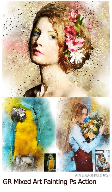 Mixed Art Painting Photoshop Action