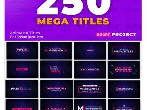 Mogrt Titles 250 Animated Titles For Premiere Pro