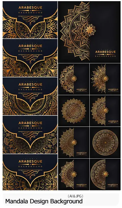 Ornamental Mandala Design Background In Gold Color