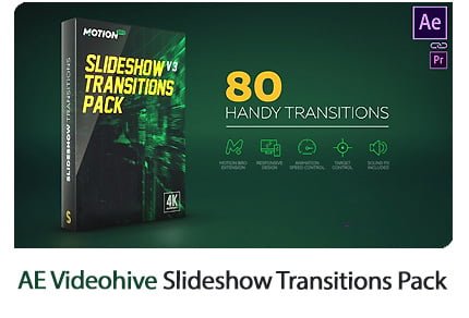 Slideshow Transitions Pack v4 After Effects Templates