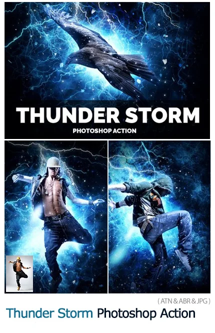 Thunder Storm Photoshop Action