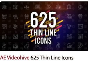 625 Thin Line Icons