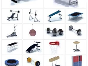 Archmodels Vol.27-100 Models Of Gym And Fitness Accessories