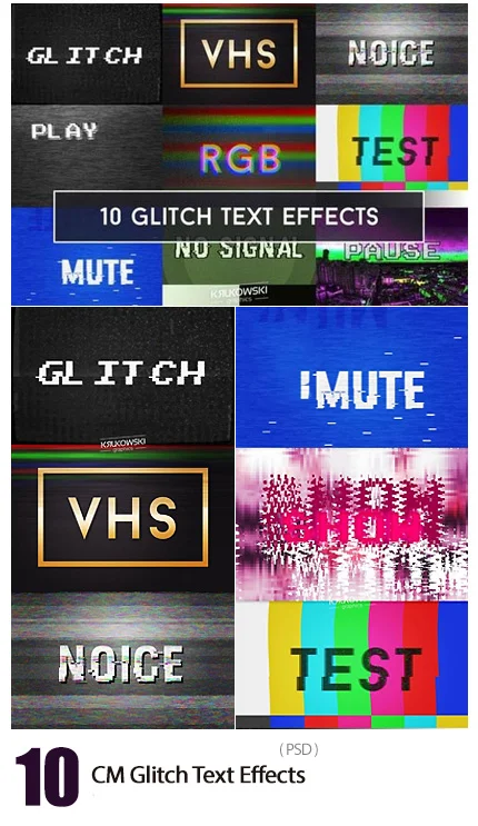 CM Glitch Text Effects