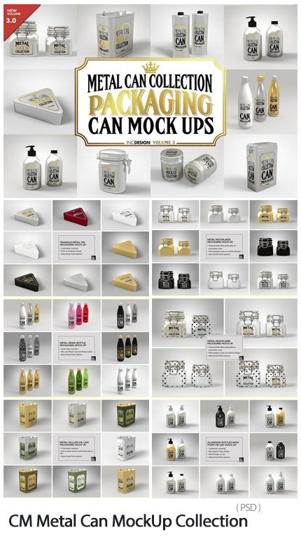 CM Metal Can MockUp Collection Vol.3
