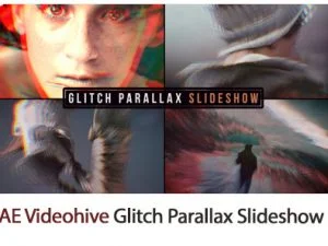 Glitch Parallax Slideshow