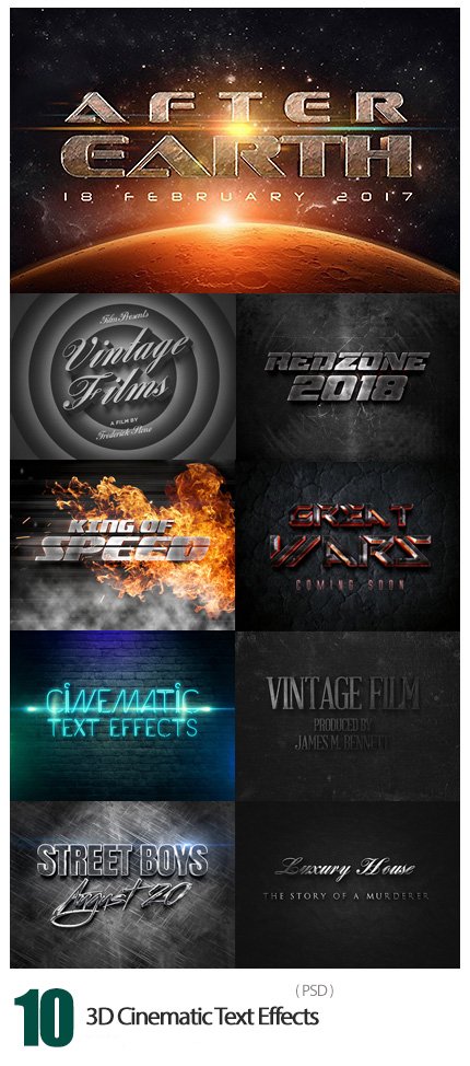 Graphicriver 3D Cinematic Text Effects 2