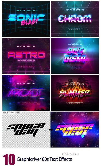 Graphicriver 80s Text Effects