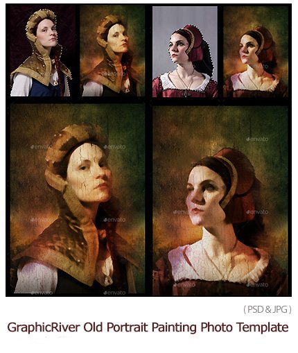 GraphicRiver Old Portrait Painting Photo Template