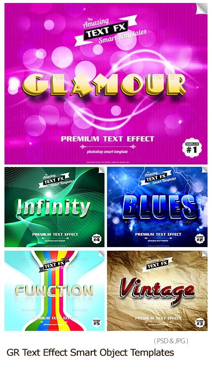 GraphicRiver Text Effect Smart Object Templates