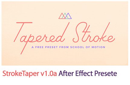 StrokeTaper v1.0 After Effect Preset