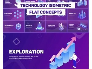 Technology Isometric Concepts