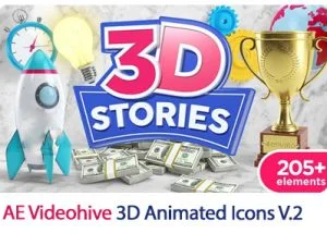 3D Animated Icons Toolkit V2