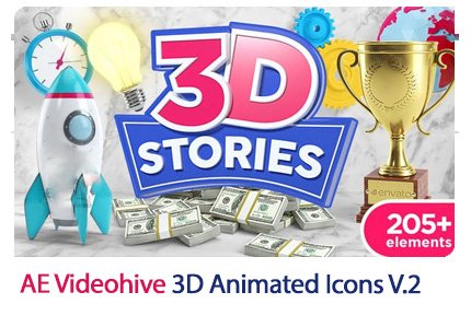 3D Animated Icons Toolkit V2