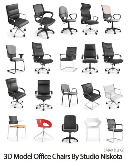 3D Model Office Chairs By Studio Niskota