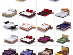 Archmodels Vol 36. 96 Highly Detailed Models Of Beds Pillows Quilts Mattress Sheets