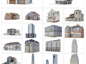 Archmodels Vol 62. 64 Models Of Lowpolygon 3D Buildings