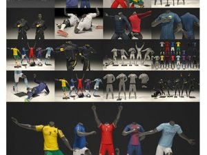 CM Male Mannequin Nike Football Pack 3D