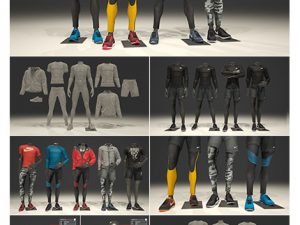 CreativeMarket Male Mannequin Nike Pack 1