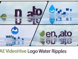 Corporate Logo Water Ripples Emerge