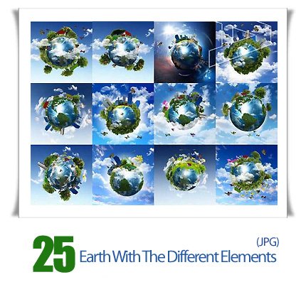 Earth With The Different Elements
