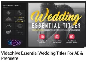 Essential Wedding Titles For Premiere And After Effect