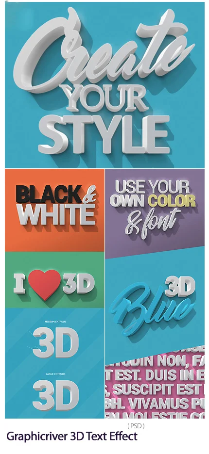 Graphicriver 3D Text Effect
