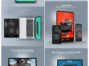 GraphicRiver Responsive Website PSD Mockups