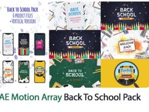 Motion Array Back To School Pack After Effects