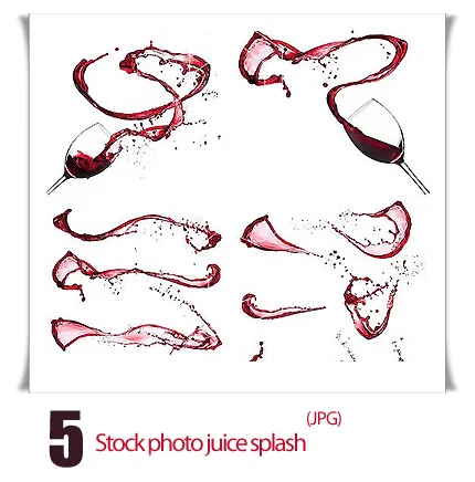 Stock photo juice splash