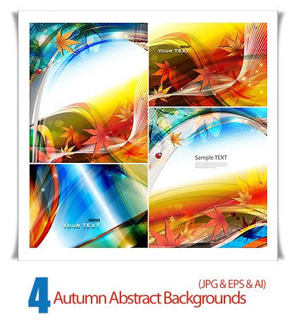 Stock vector abstract autumn