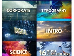 Technology Typography Broadcast Intro