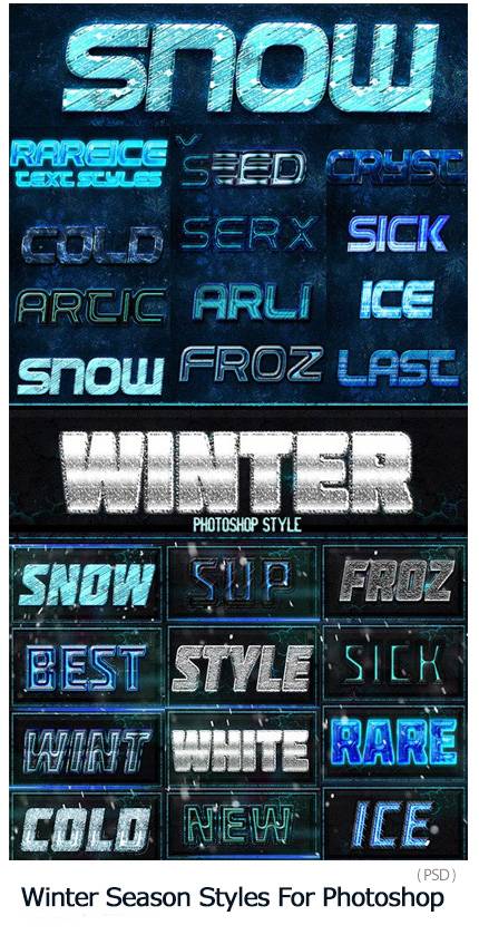 Winter Season Styles For Photoshop