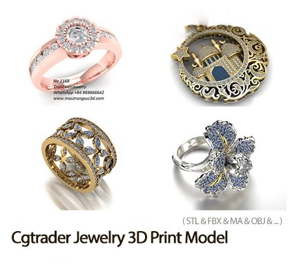 Cgtrader Jewelry 3D Print Model 02