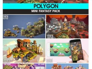 Cgtrader Polygon Mini Fantasy Pack Low-poly 3D model