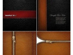 Dark Leather Textures Vector