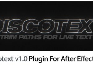 Discotext v1.0 Plugin For After Effect