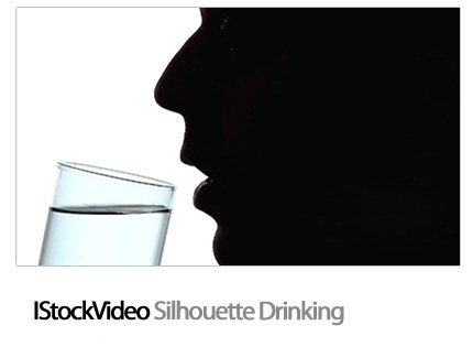 IStockVideo Silhouette Drinking