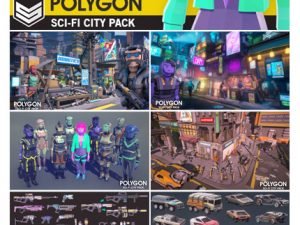 polygon sci-fi city pack unity asset