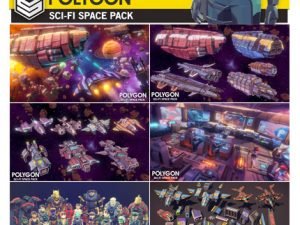 polygon sci-fi space pack