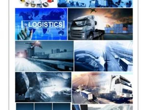 Abstract Background Trucks And Transport Highway And Delivering