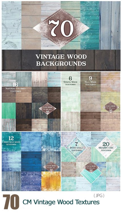 CM 70 Vintage Wood Textures
