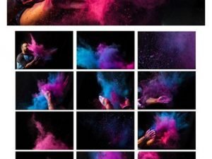 CM Holi Color Powder Dust Textures