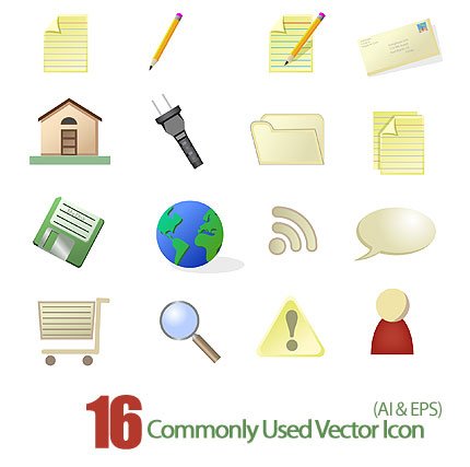Commonly Used Vector Icon