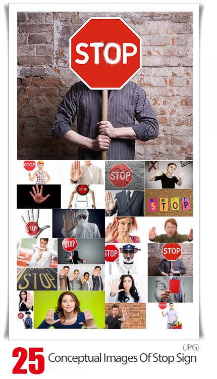 Conceptual Images Of Stop Sign