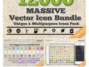 CM 12000 Massive Vector Icons Bundle