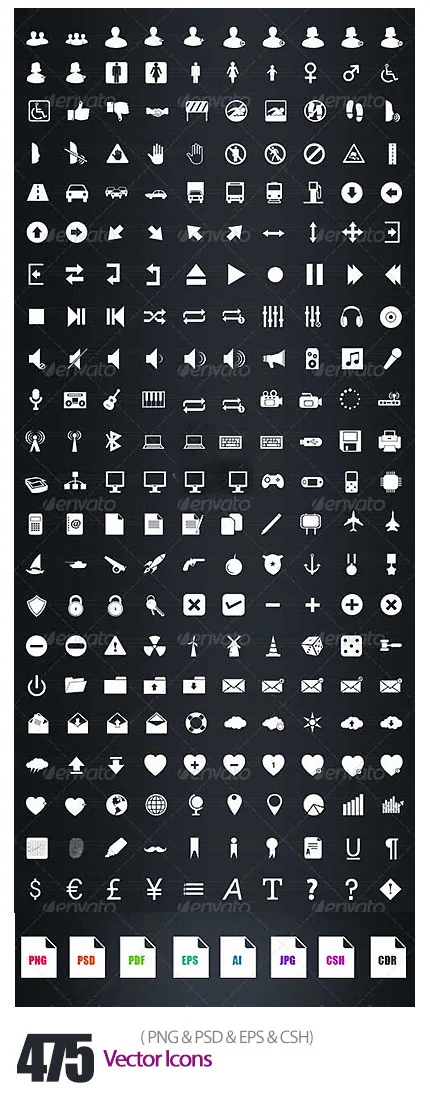 GraphicRiver 475 Vector Icons