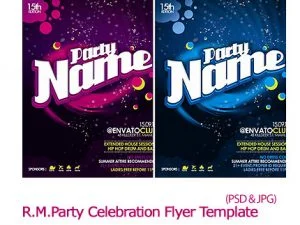 River Myflyer Party Celebration Flyer Template